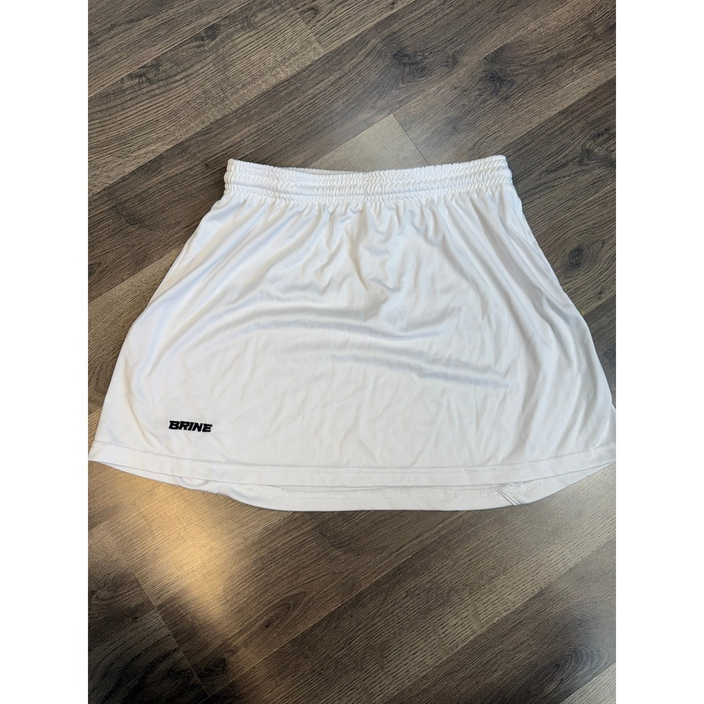 Brine Reign On Womens White Athletic Lacrosse Field Hockey Skort Size Medium
